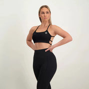 Backless Sports Bra Black